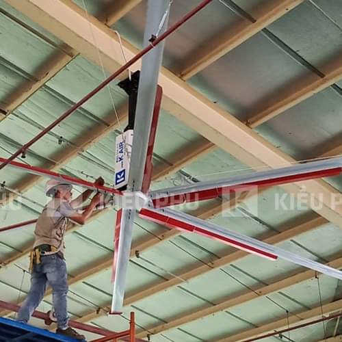 Quạt trần công nghiệp - Quạt Trần Công Nghiệp HVLS Kiều Phú - Công Ty TNHH Đầu Tư Xây Dựng Kiều Phú